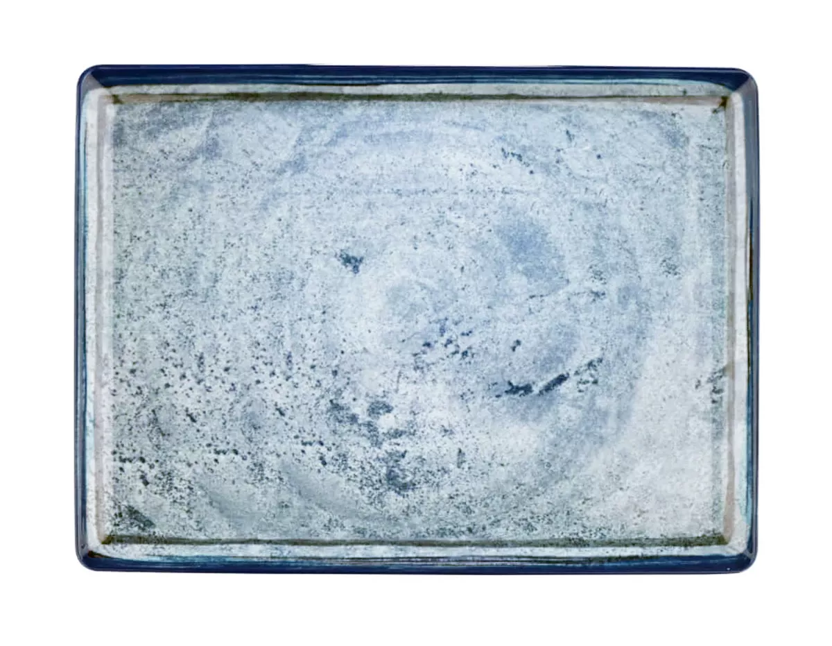 Тарелка плоская KUTAHYA CORENDON Blue Stone BNTAN30x22DU890003/G, 30x22 см
