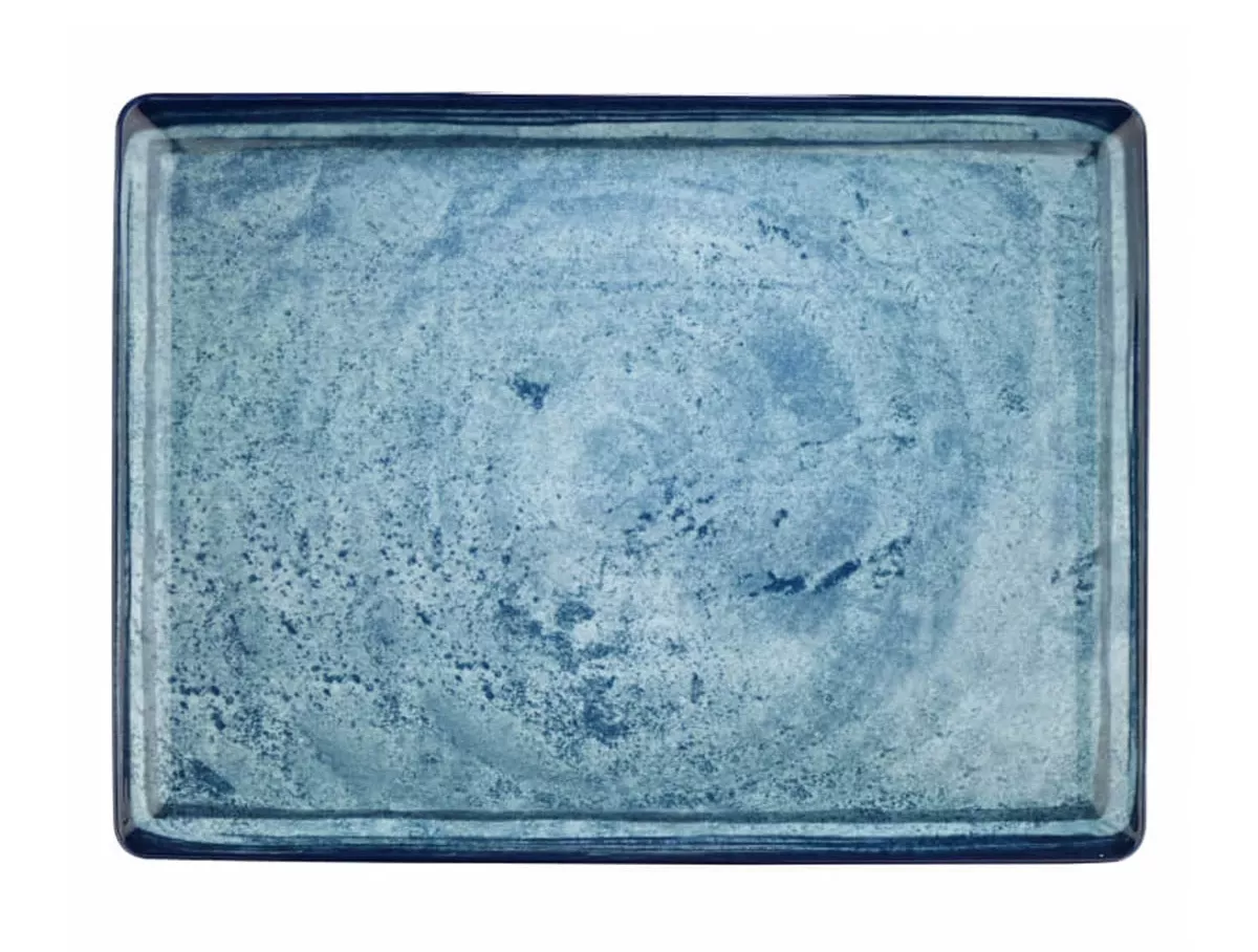 Тарелка плоская KUTAHYA CORENDON Blue Stone BNTAN30x22DU890003, 30x22 см