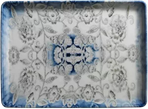 Тарелка плоская KUTAHYA CORENDON Blue Blanc BNTAN18x13DU891310, 18x13 см